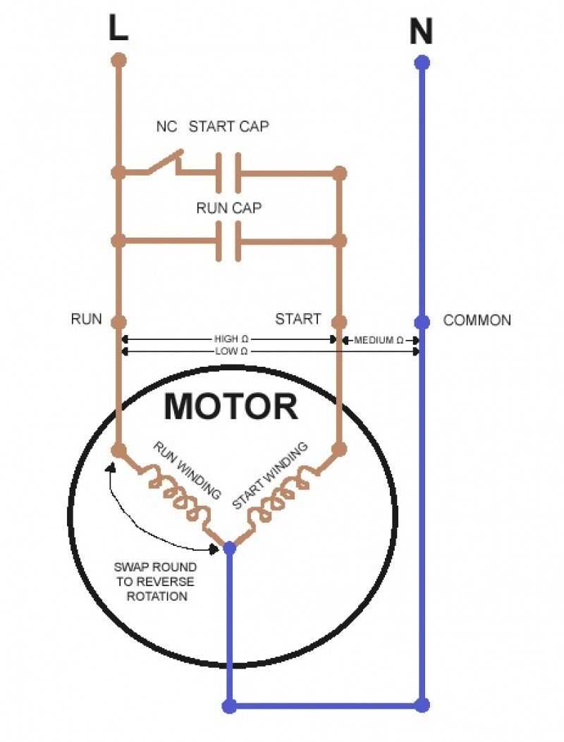 3 wire ac motor wiring diagram