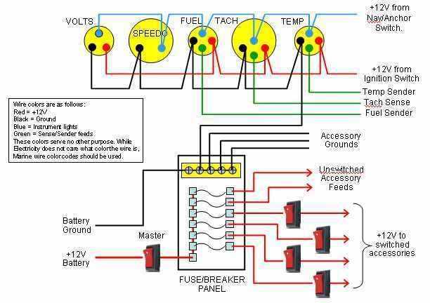 mercury tachometer wiring diagram