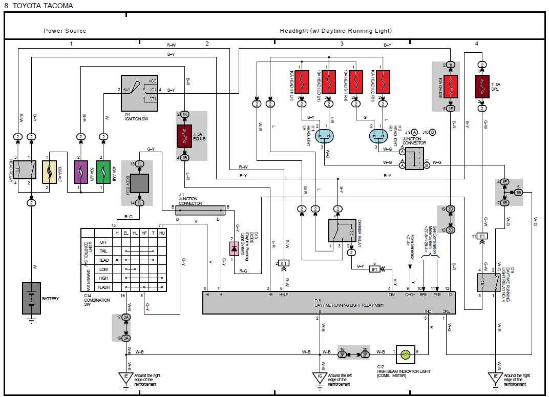 daytime running lights wiring diagram