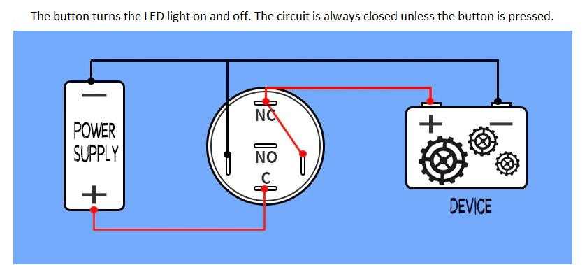 momentary switch wiring diagram