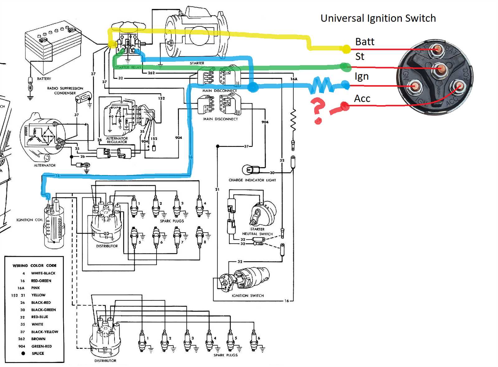 mower 5 pole ignition switch wiring diagram