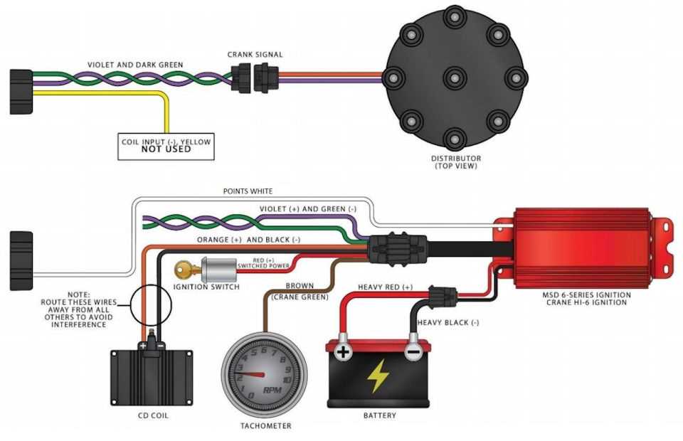 msd 2 wire distributor wiring diagram