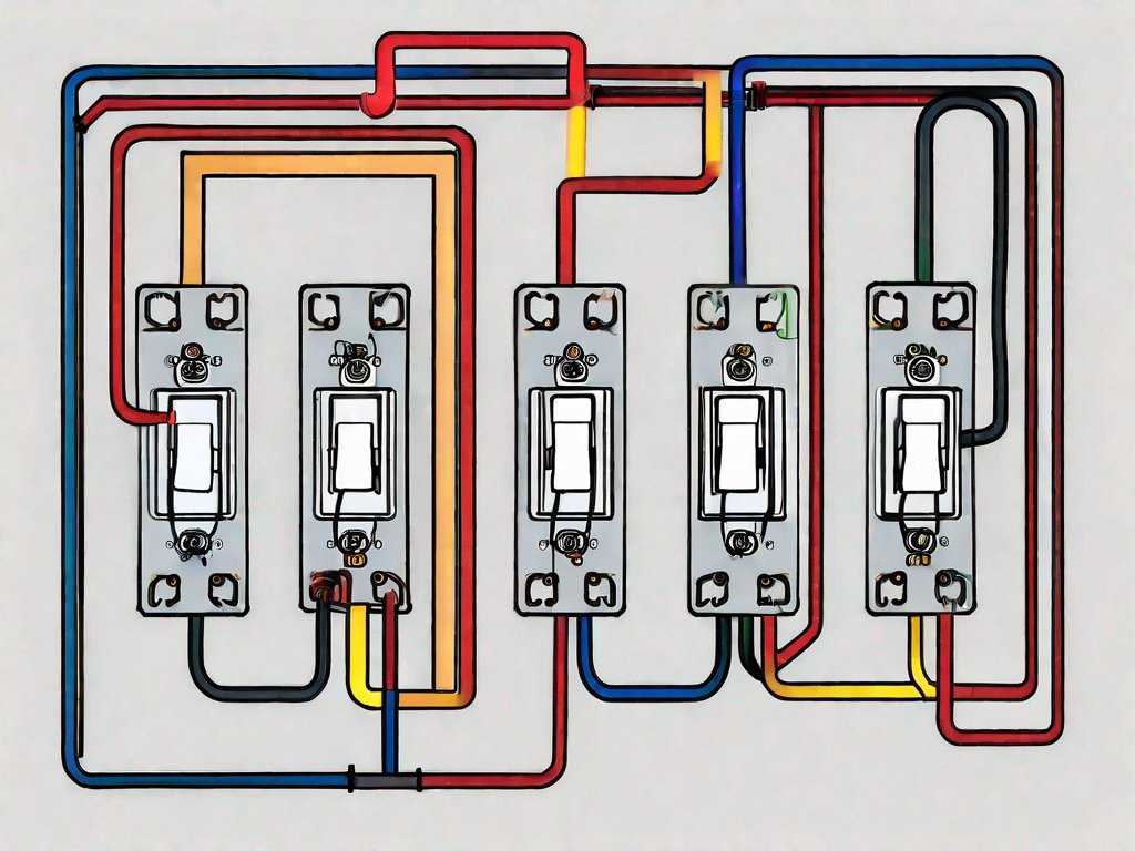 multiple light switch wiring diagram