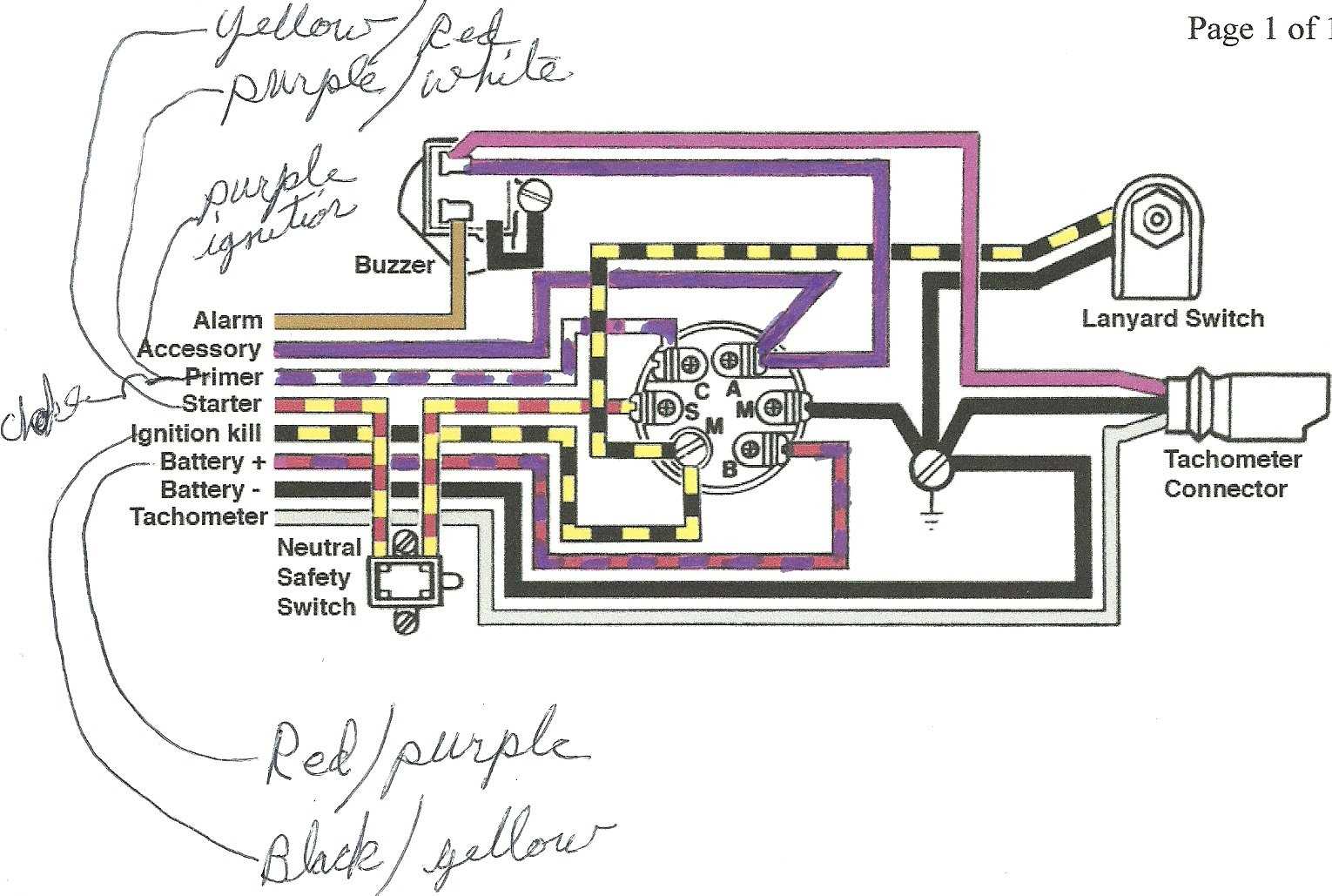 boat tach wiring diagram