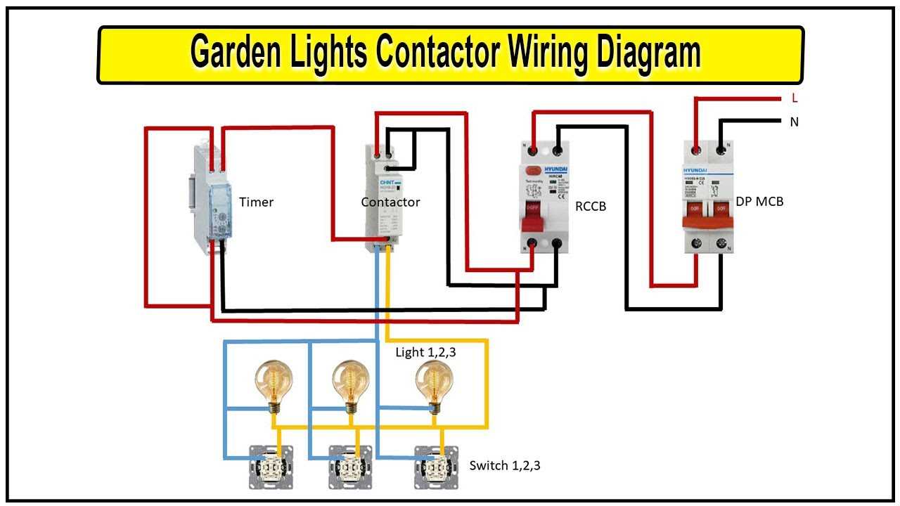 lighting contactor wiring diagram