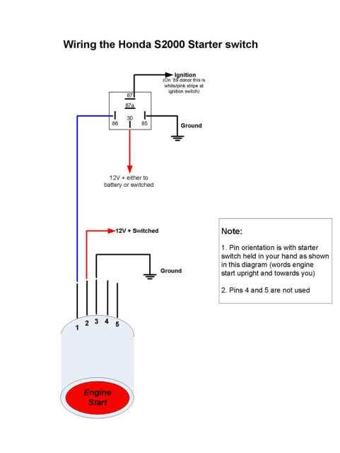 wiring diagram for push button start