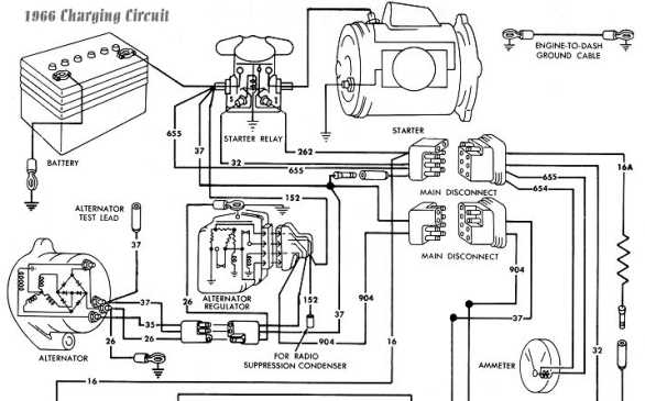 wiring diagram 66 mustang