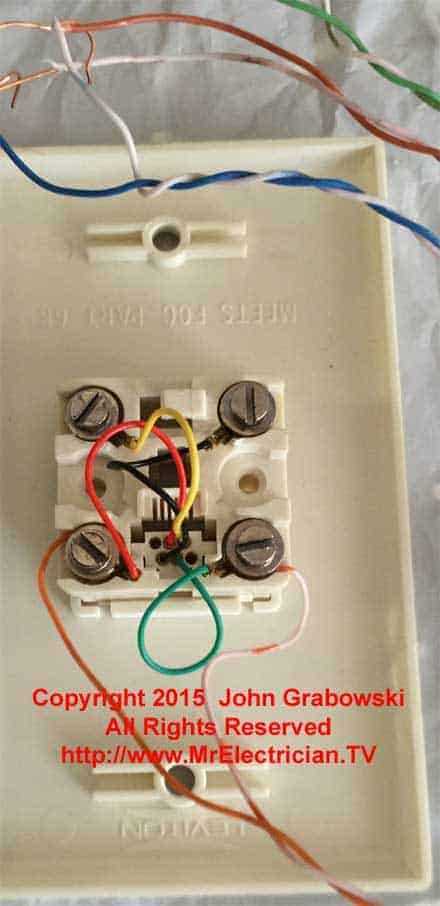 wiring diagram for phone jack