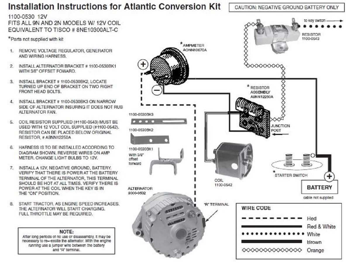 wiring diagram for ford 8n 12 volt