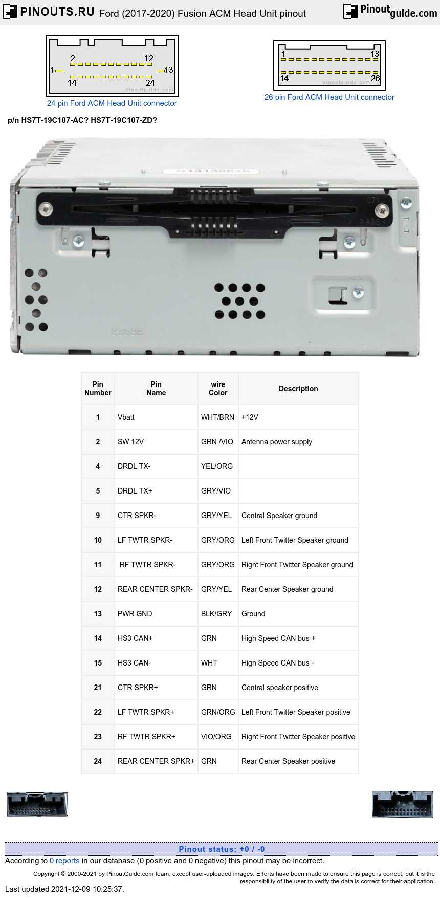 2011 ford fusion radio wiring diagram