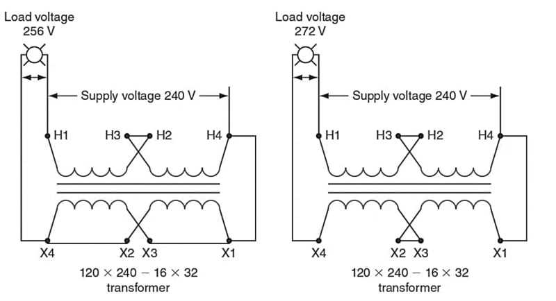 buck boost transformer 208 to 240 wiring diagram