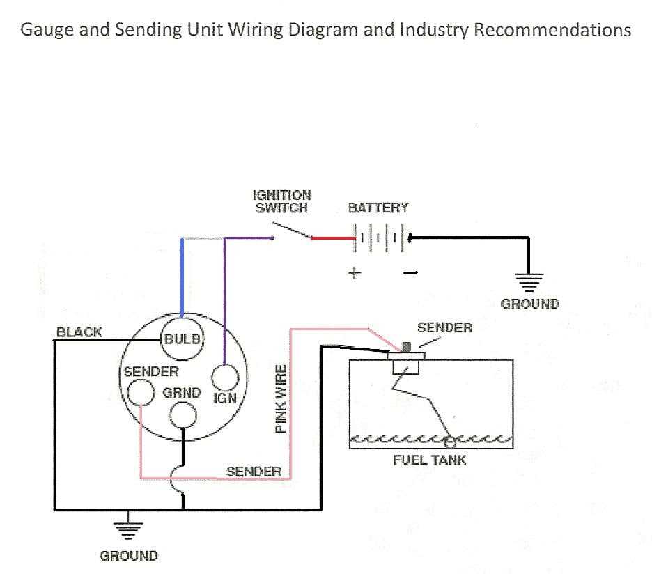 3 wire fuel sending unit wiring diagram