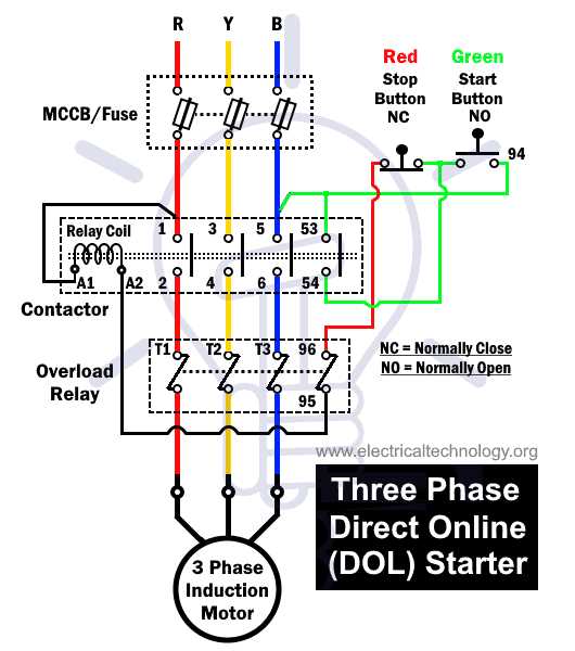 motor wiring diagram 3 phase