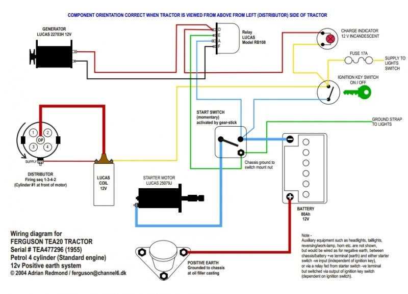 ford jubilee 12 volt wiring diagram