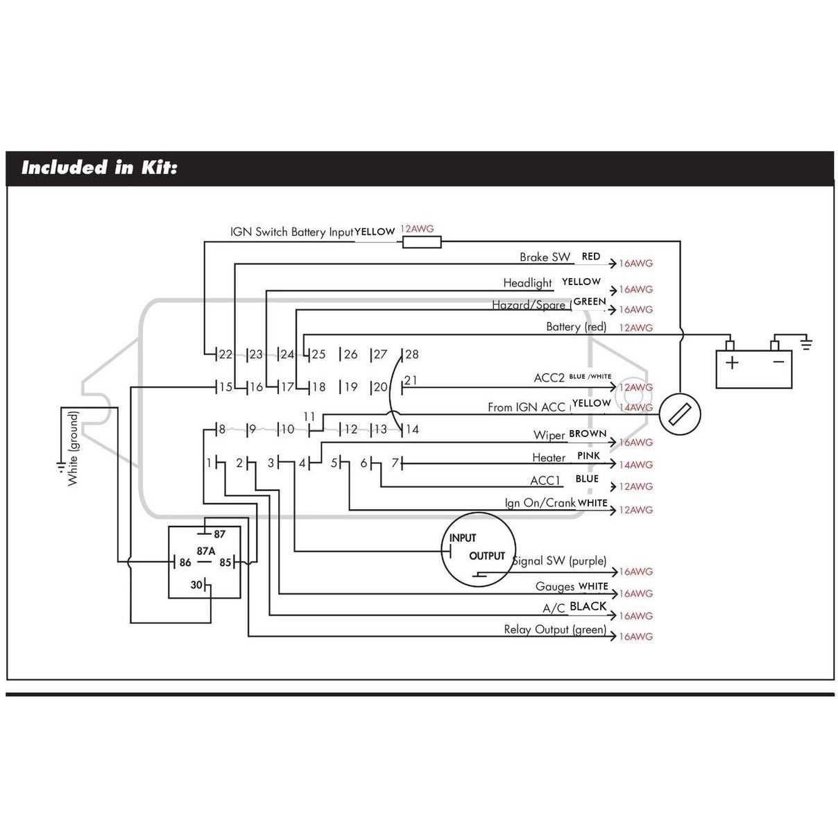 14 circuit wiring harness diagram