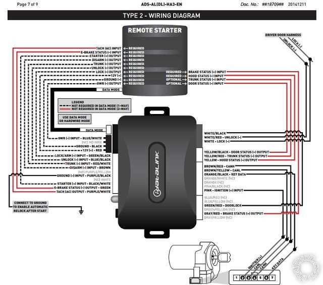 avital remote start wiring diagram