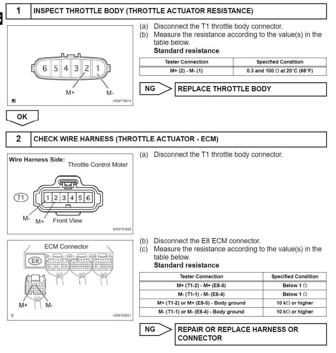 toyota 3 wire throttle position sensor wiring diagram