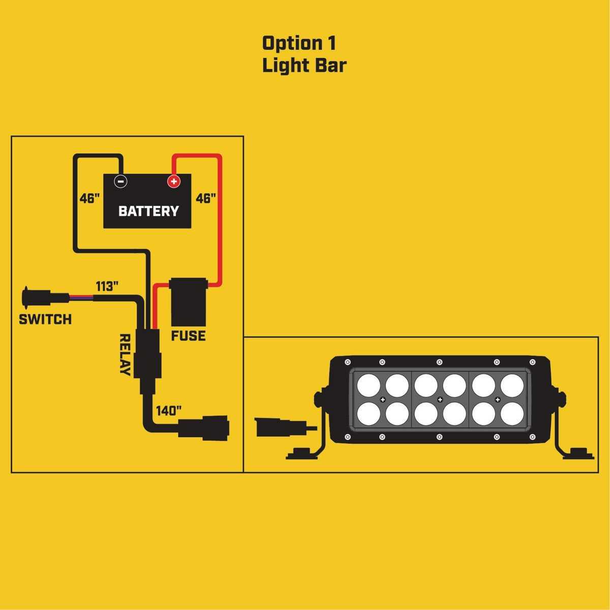 wiring diagram for led light bar with relay