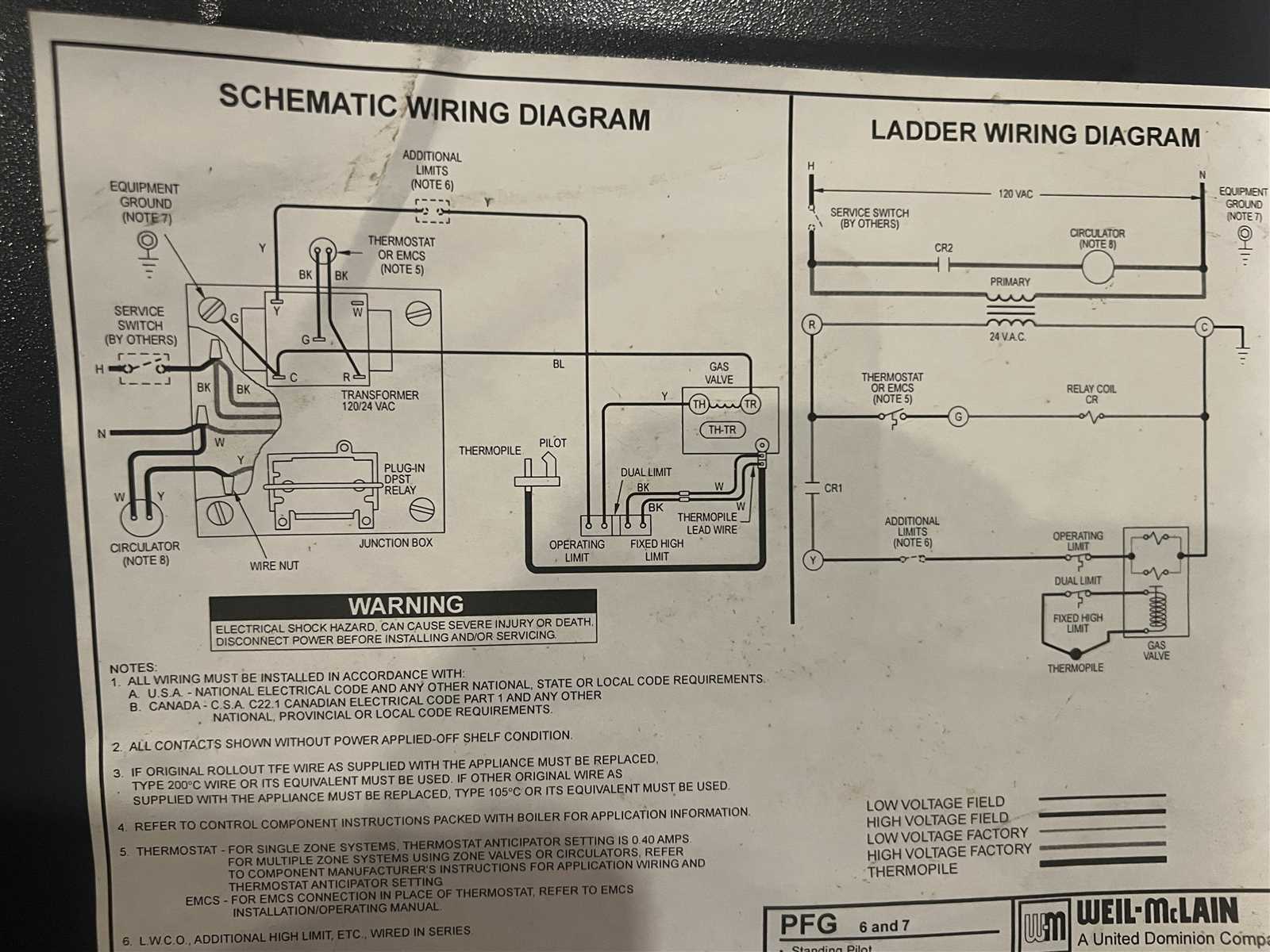weil mclain boiler wiring diagram