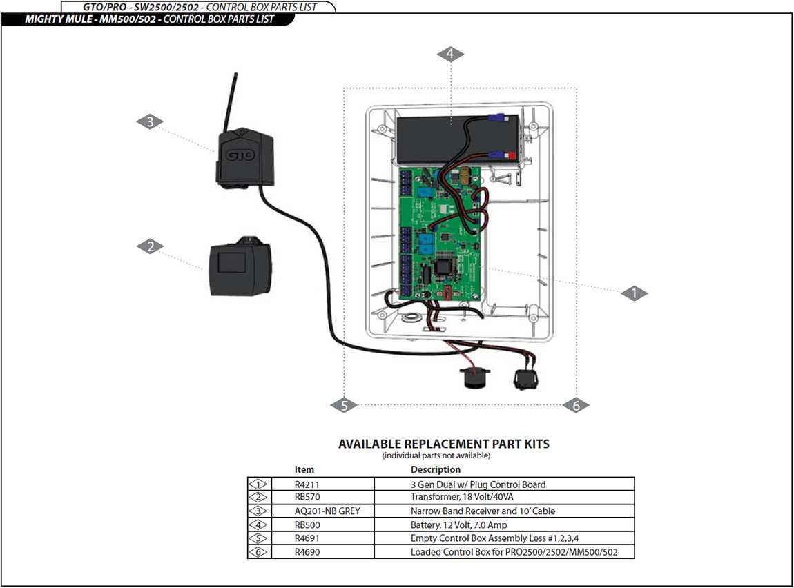 mighty mule gate opener wiring diagram