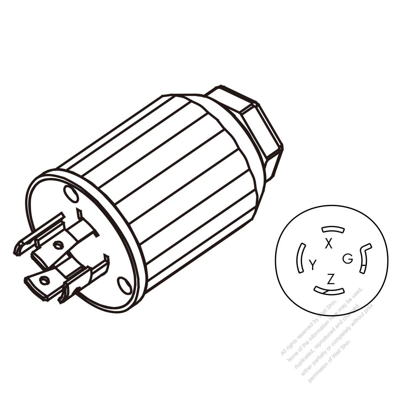 3 prong 250v plug wiring diagram