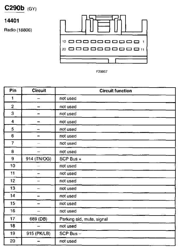 2003 mustang radio wiring diagram