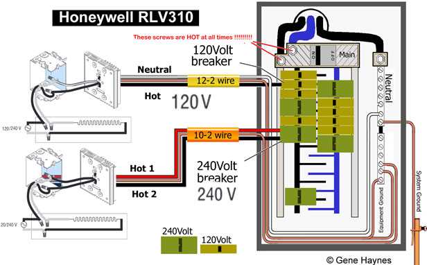 240v thermostat wiring diagram