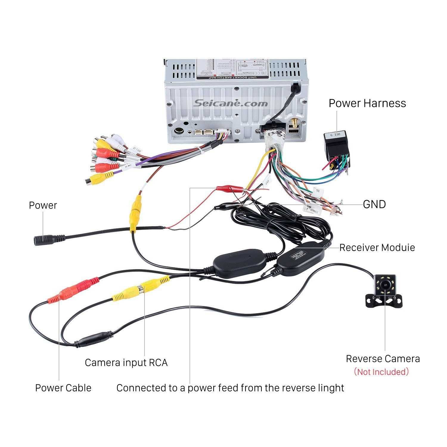 wiring diagram for rear view camera