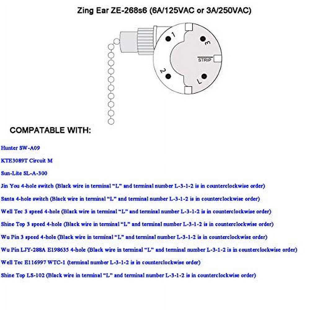 ceiling fan speed control switch wiring diagram