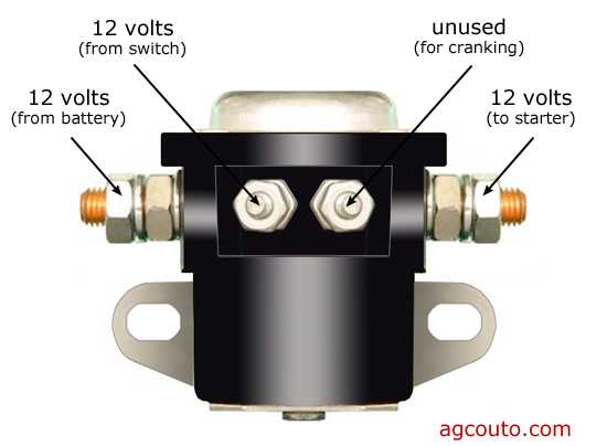 4 pole starter solenoid wiring diagram