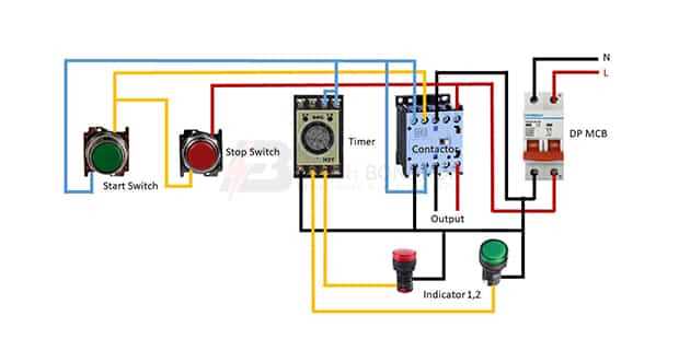 button switch wiring diagram