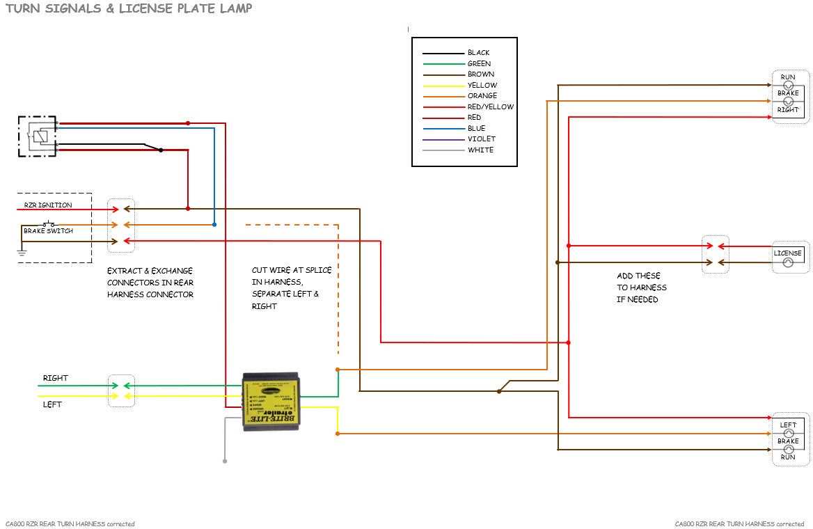 3 wire brake light turn signal wiring diagram