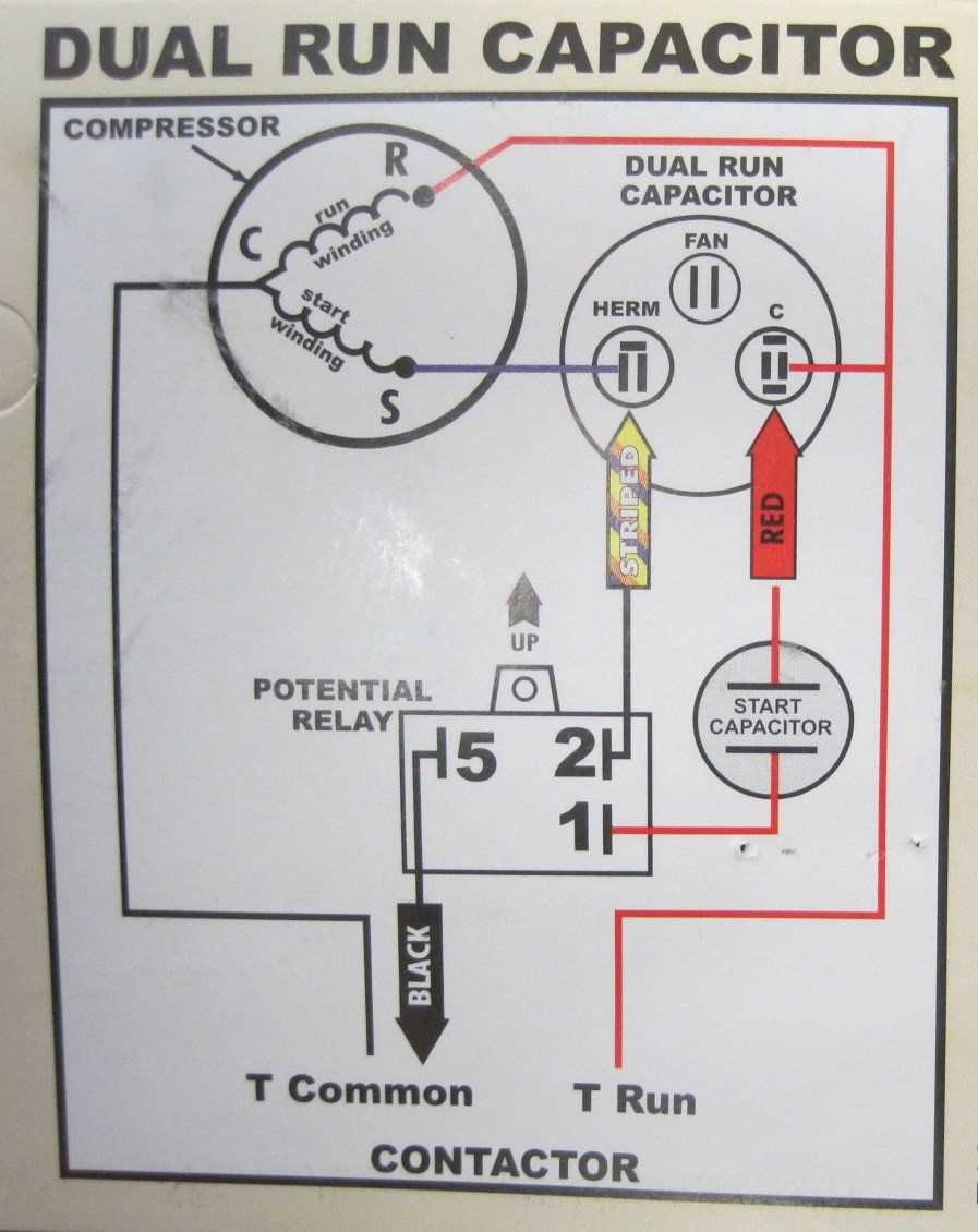 air conditioner capacitor wiring diagram