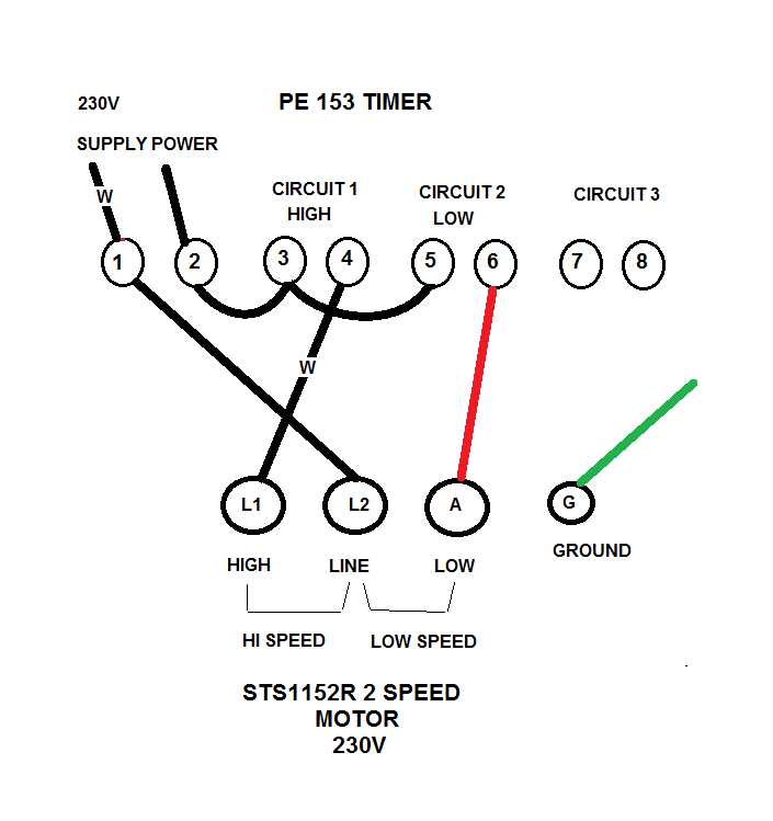 two speed motor wiring diagram