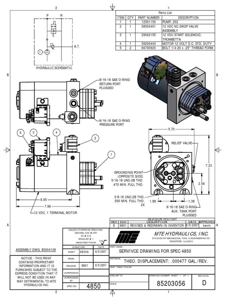 solenoid 12 volt hydraulic pump wiring diagram