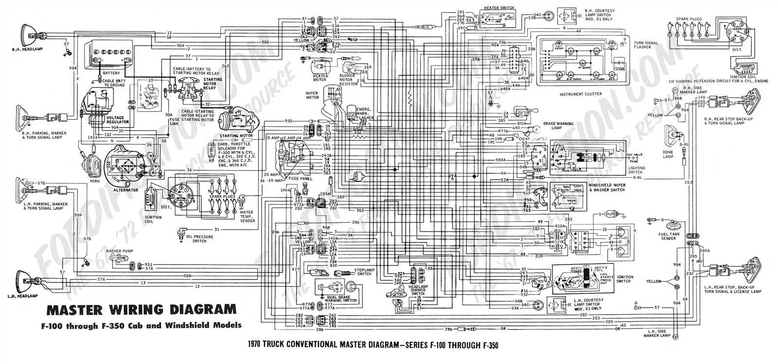 ford steering column wiring diagram