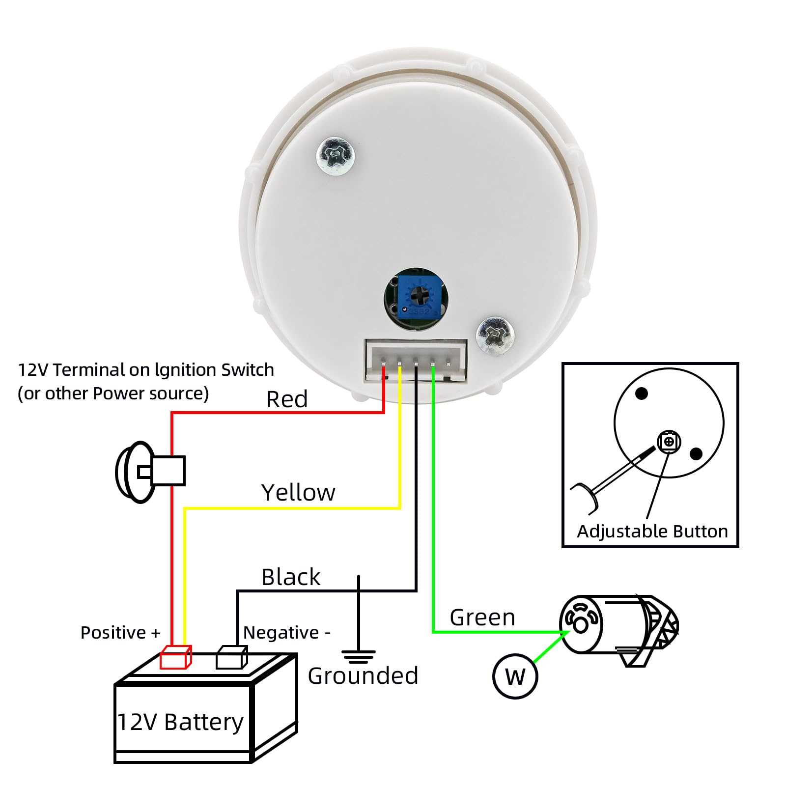 diesel tachometer wiring diagram