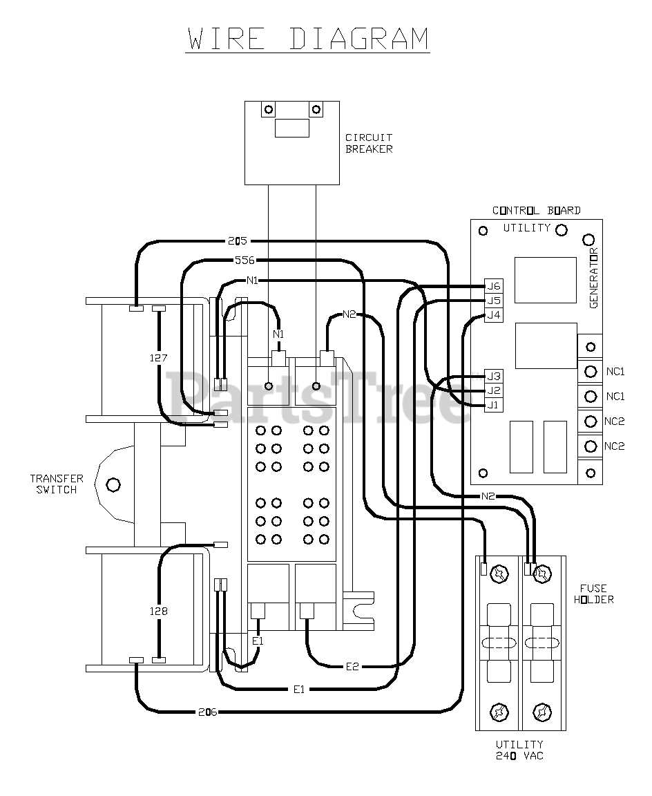 briggs and stratton transfer switch wiring diagram