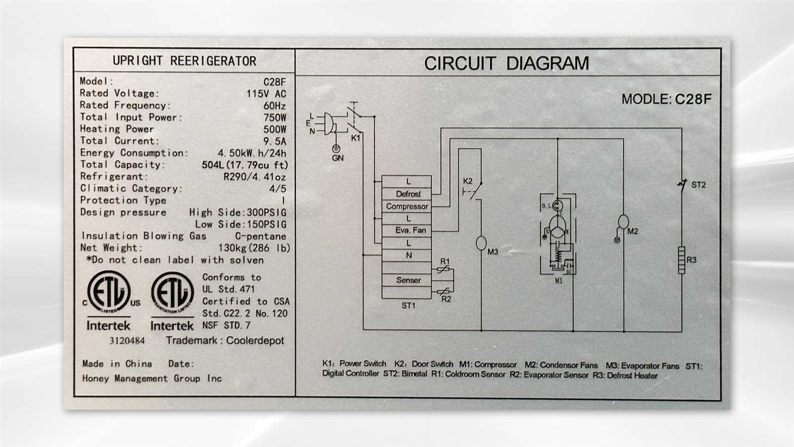 commercial walk in freezer wiring diagram