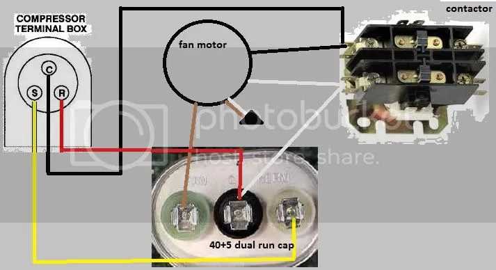 air conditioner capacitor wiring diagram