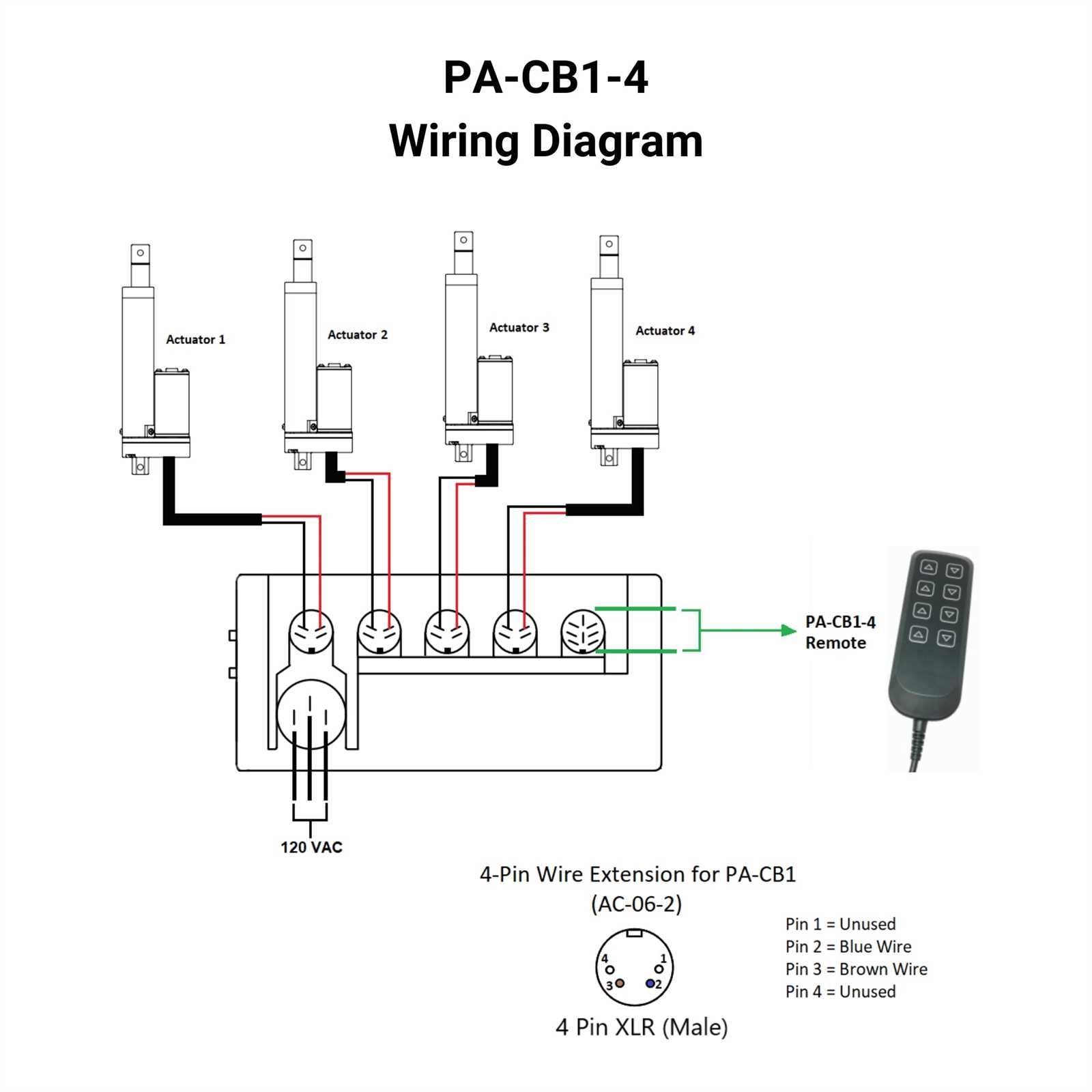 4 wire actuator wiring diagram