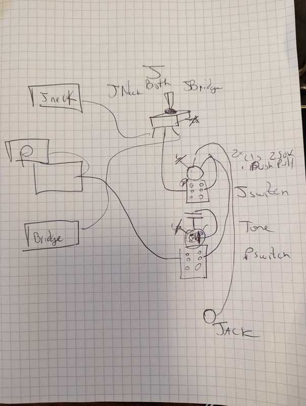 p j bass wiring diagram