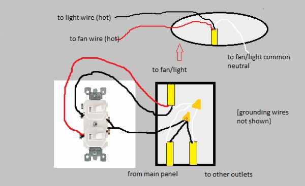 double switch wiring diagram