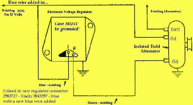 external regulator alternator wiring diagram