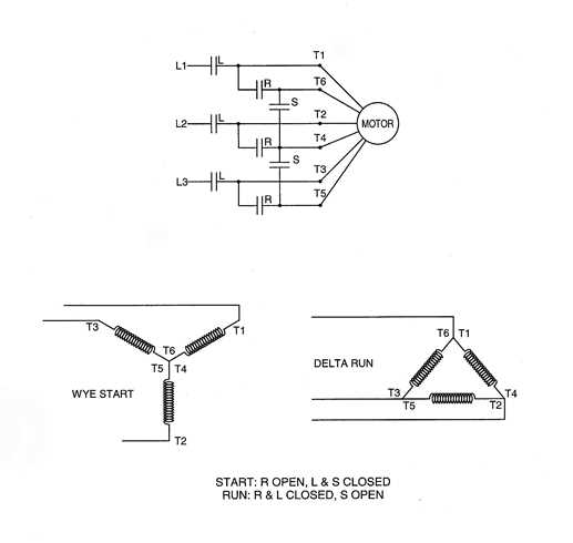 six lead motor wiring diagram