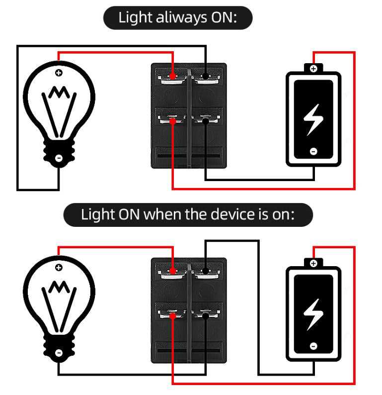 12v 6 pin rocker switch wiring diagram