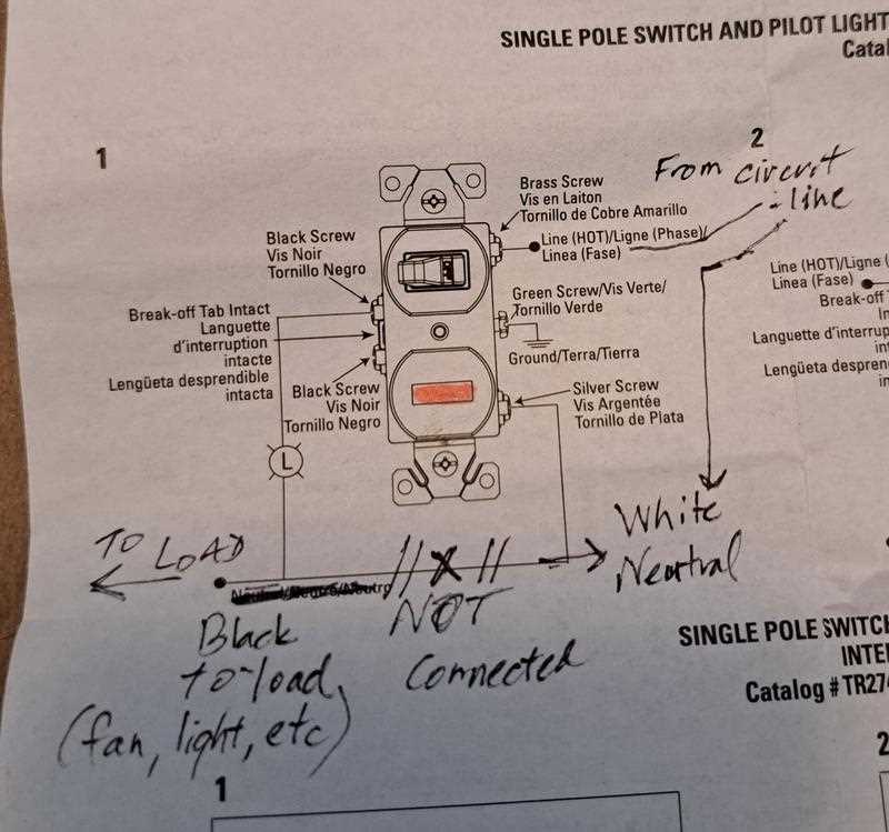 light switch with pilot light wiring diagram