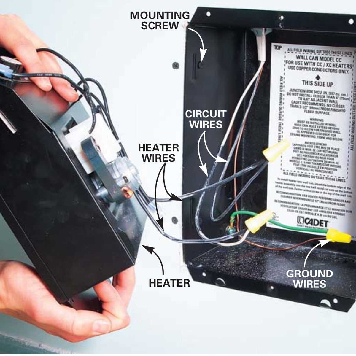 cadet wall heater wiring diagram