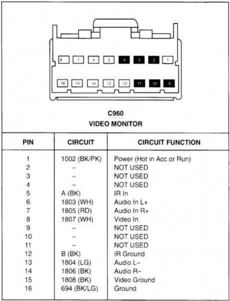 wiring harness diagram for jvc car stereo