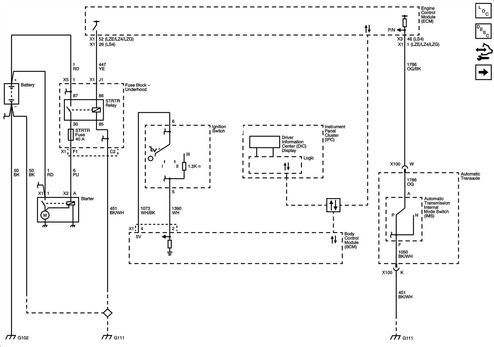 2008 chevy impala starter wiring diagram